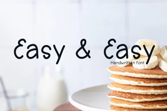 Easy & Easy Font Easy & Easy Font Poster 1
