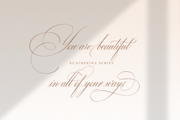 Ecatherina Font Poster 9