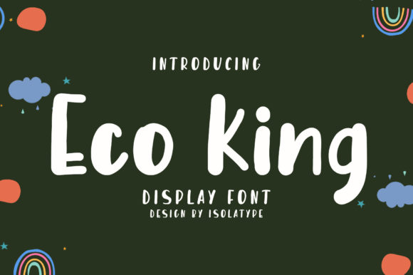Eco King Font Poster 1