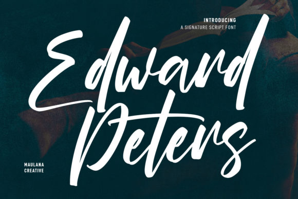 Edward Peters Font Poster 1
