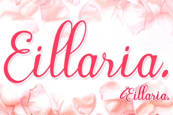 Eillaria Font Eillaria Font Poster 1