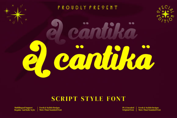 El Cantika Font Poster 1