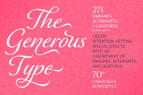 Elaina Family Font Poster 3