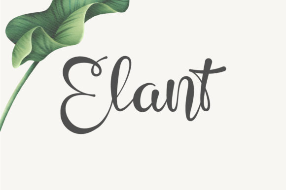 Elant Font Poster 1