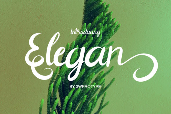 Elegan Font Poster 1