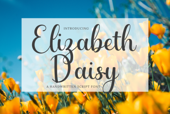 Elizabeth Daisy Font Poster 1