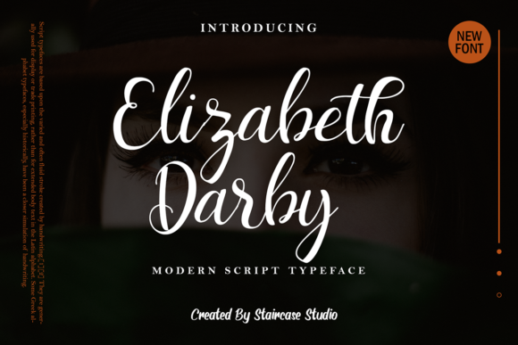 Elizabeth Darby Font Poster 1