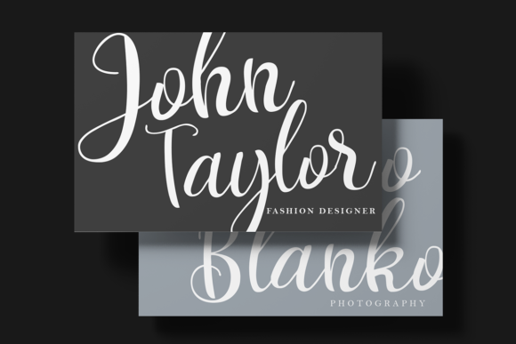 Elizabeth Darby Font Poster 7