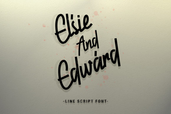 Elsie and Edward Font Poster 1