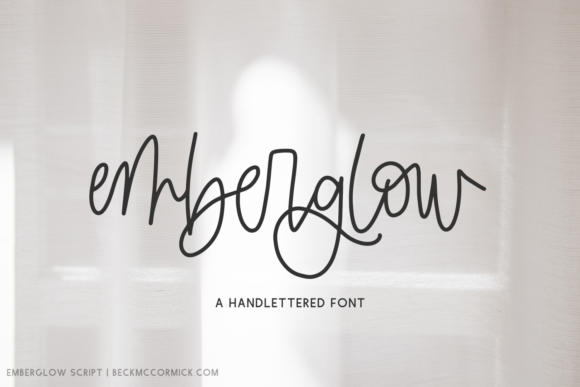 Emberglow Font Poster 1