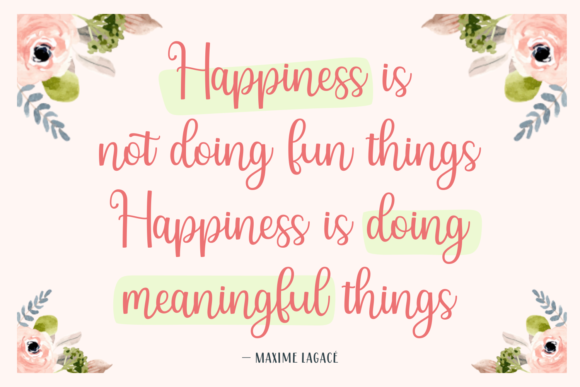 Embrace Happiness Font Poster 4