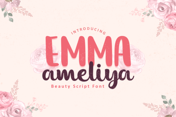 Emma Ameliya Font Poster 1