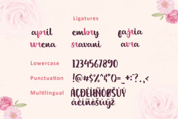 Emma Ameliya Font Poster 3