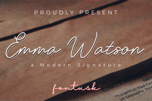 Emma Watson Font Poster 1