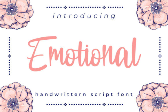 Emotional Script Font Poster 1