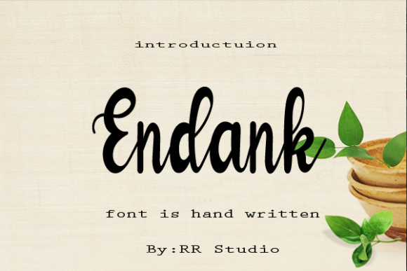 Endank Font Poster 1