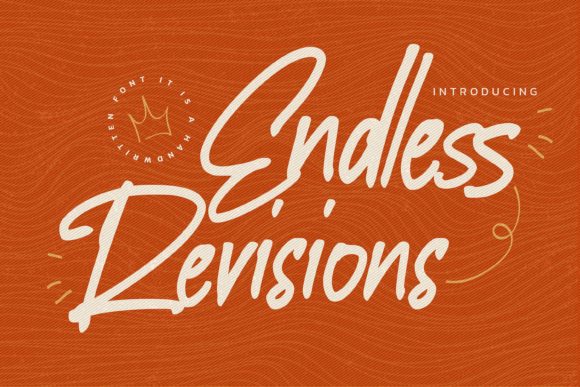 Endless Revisions Font Poster 1