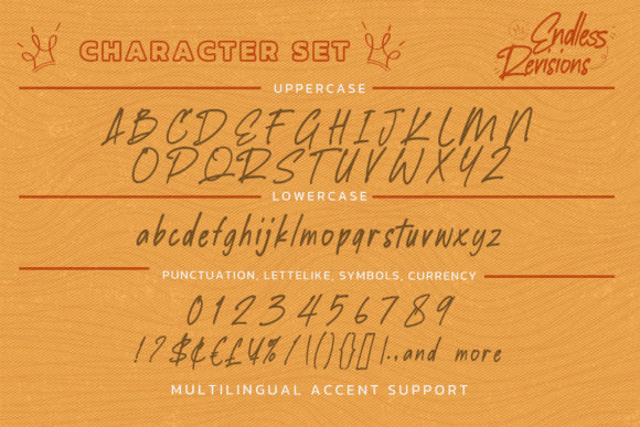 Endless Revisions Font Poster 7