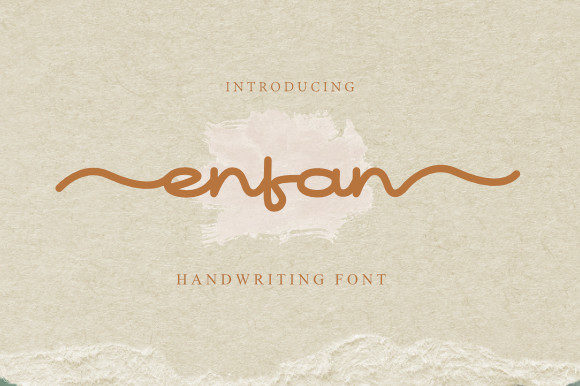 Enfan Font Poster 1