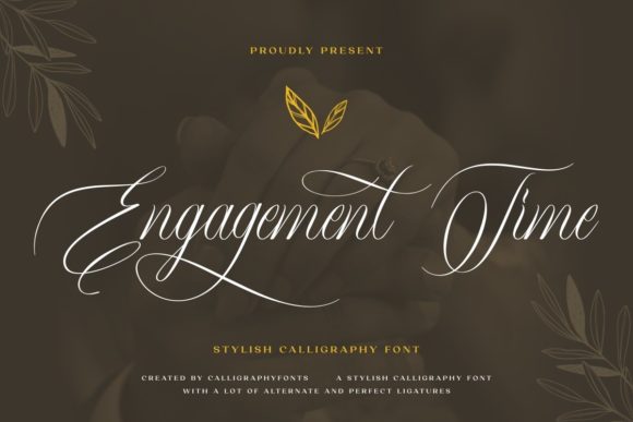 Engagement Time Font Poster 1