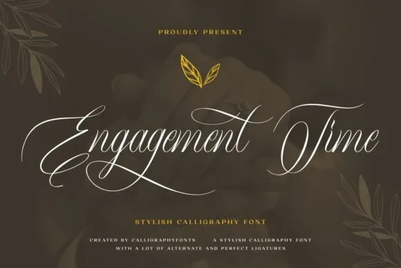 Engagement Time Font Poster 1