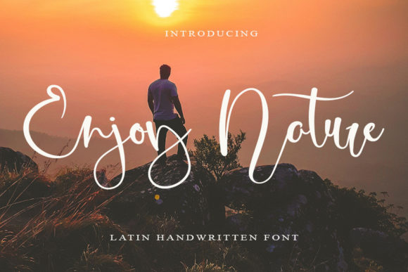 Enjoy Nature Font Poster 1