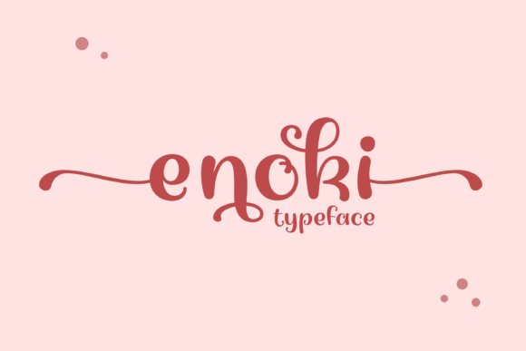 Enoki Font Poster 1