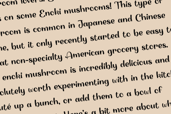 Enoki Font Poster 9