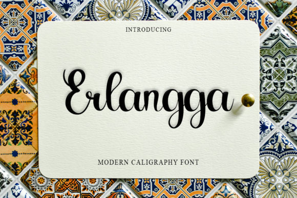 Erlangga Font Poster 1