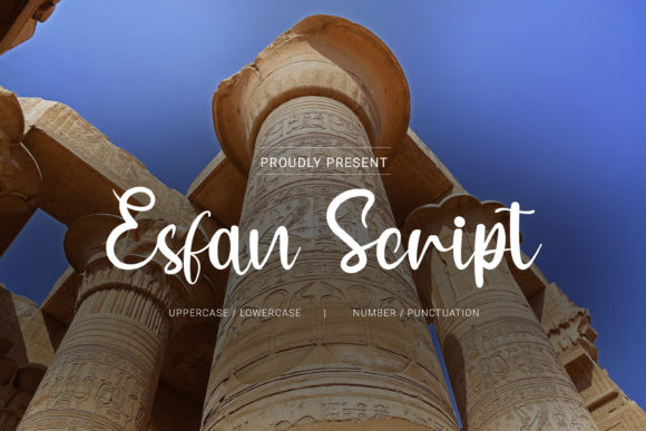 Esfan Script Font Poster 1