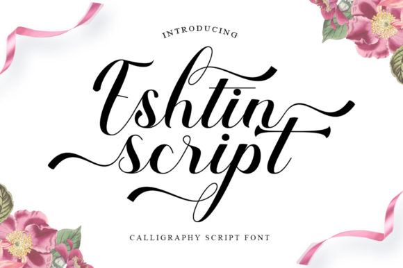 Eshtin Script Font Poster 1