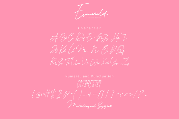 Esmerald Font Poster 7