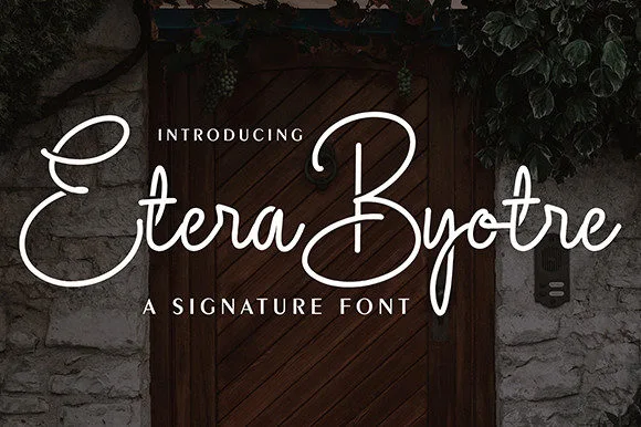 Etera Byotre Font Etera Byotre Font Poster 1