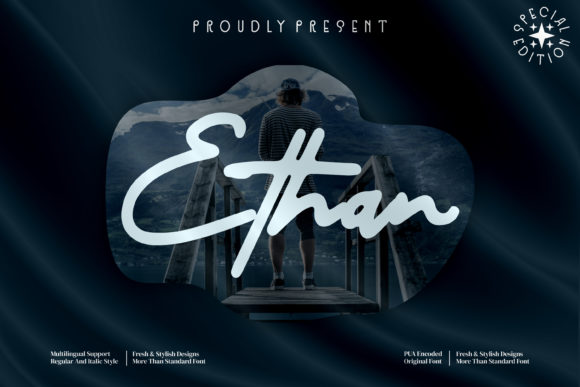Ethan Font Poster 1