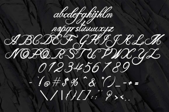 Evergreen Font Poster 5