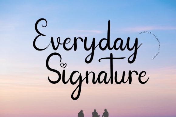 Everyday Signature Font Poster 1