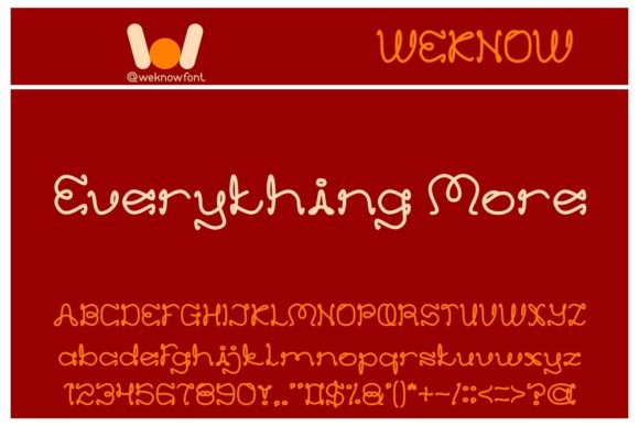 Everything More Font