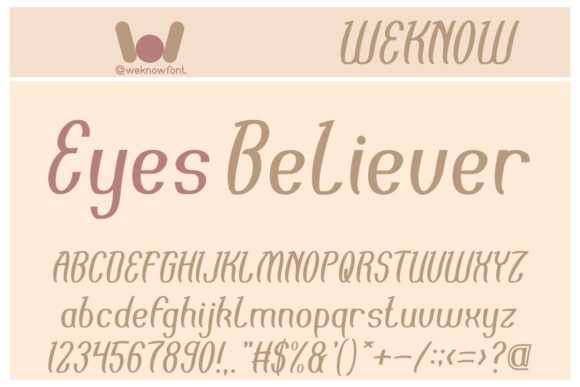 Eyes Believer Font Poster 1