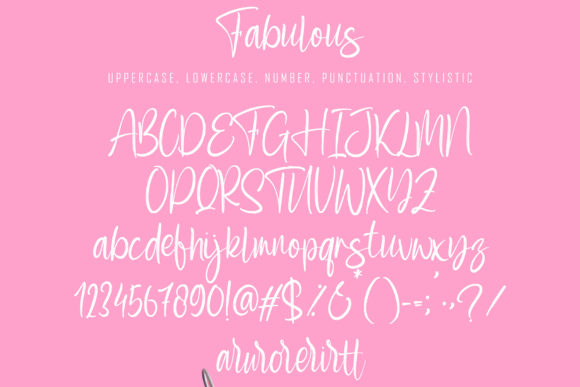 Fabulous Font Poster 7