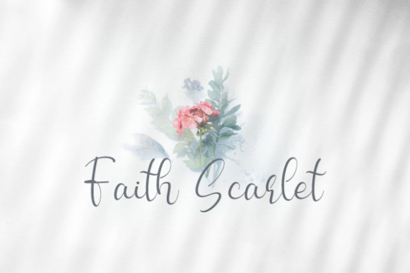 Faith Scarlet Font Poster 1