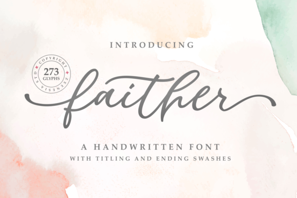 Faither Font Font Poster 1