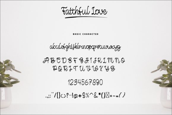 Faithful Love Font Poster 6