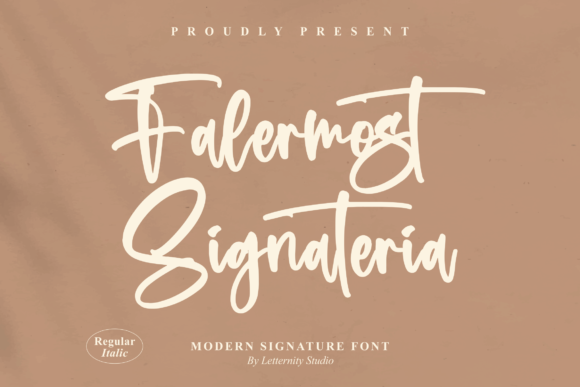 Falermost Signateria Font Poster 1