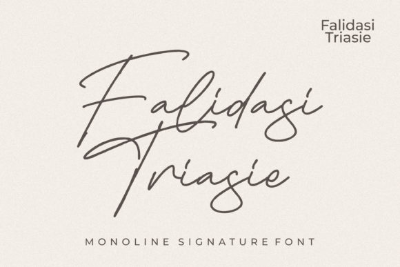 Falidasi Triasie Font Poster 1