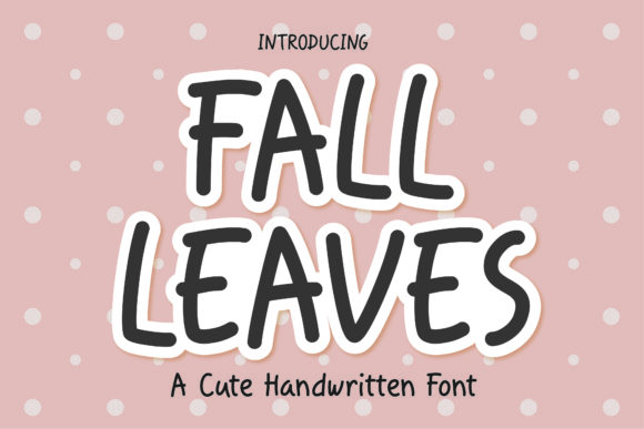 Fall Leaves Font Poster 1