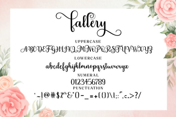 Fallery Script Font Poster 7