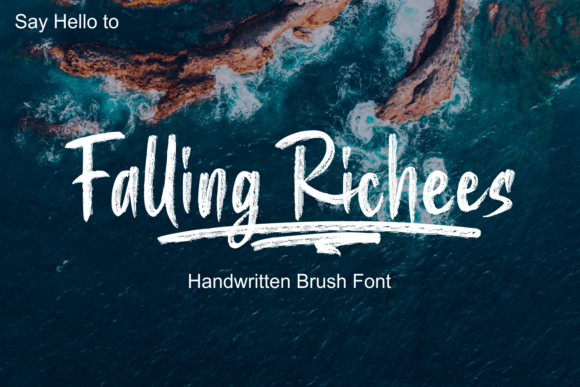 Falling Richees Font Poster 1