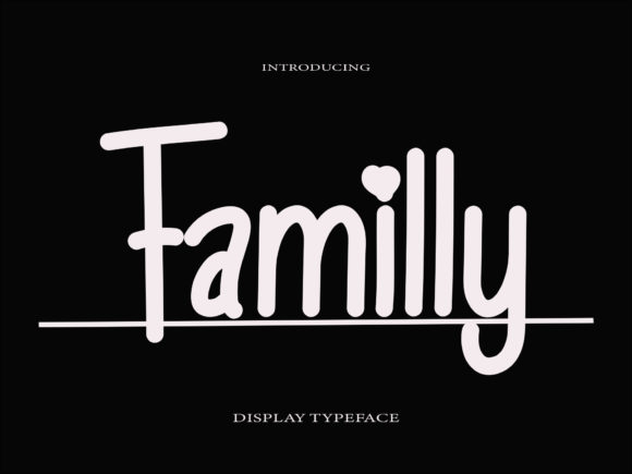 Familly Font Poster 1