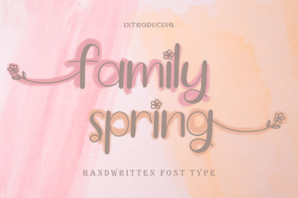 Family Spring Font Poster 1