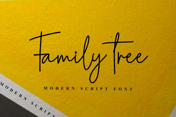 Family Tree Font Poster 1